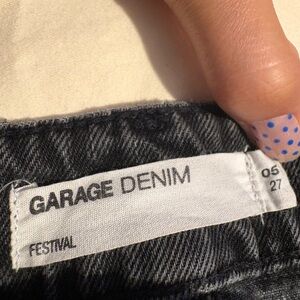 Garage Black Jean Shorts
